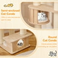 thumbnail image 4 of Gymax Arbre à Chat de 69 Po de Hauteur, Tour en Bois pour Chaton avec 2 Condos, Perchoir Supérieur Douillet, Capsule Spatiale, 4 of 10