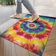 thumbnail image 4 of Colorful Rainbow Tie Dye Spiral Pattern Door Rugs,Washable Non Slip Door Mats Indoor,Decorative Door Mats,Entry Mat Indoor for Entrance,Bedroom,Kitchen,Bathroom,17"x30", 4 of 6