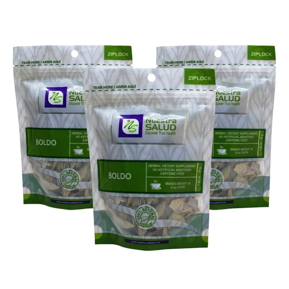 Boldo Tea Leaves Herbal Infusion Te Value Pack (90g) Herb - Nuestra Salud
