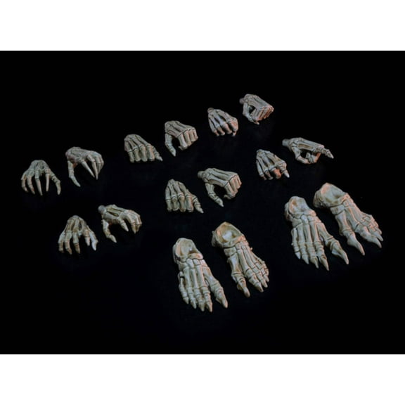 Mythic Legions: Necronominus Skeletons of Necronominus Hands  Feet Pack