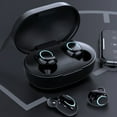 thumbnail image 5 of QTOCIO Wireless Bluetooth Headphones, Bluetooth Earphones Buit In Fingerprint Control and Charging Case Build In Power Display Wireless Earphones, Black, 5 of 9