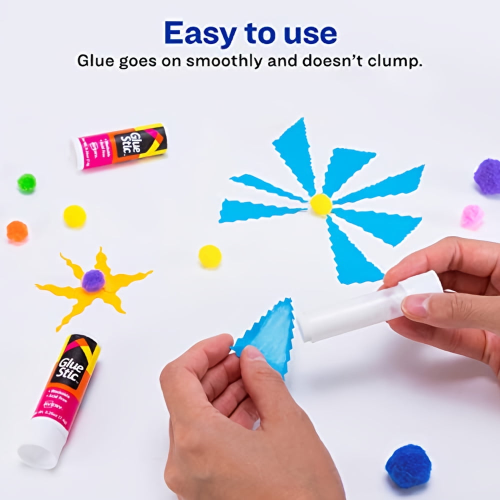 Avery Glue Stic Washable Nontoxic 0.26 oz (Pack of 16)