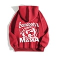 thumbnail image 4 of WEAIXIMIUNG Sweat à Capuche Rouge pour Femmes, Imprimé Lettre de Football (Style 4), 4 of 4