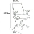 thumbnail image 6 of Bush Business Furniture Studio C Mid Back Leather Executive Office Chair, 6 of 7