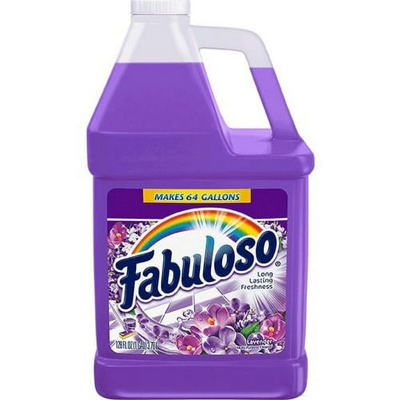 Fabuloso All-Purpose Cleaner - 128 fl oz (4 quart) - Lavender Scent - 4 / Carton - Purple | Bundle of 10 Cartons
