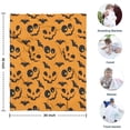 thumbnail image 4 of Pumpkin Bat Halloween Pattern Blanket,Comfortable Soft Lamb Wool Throw Blanket,All Season,Warm Lightweight Blankets for Sofa Bed Couch Living Room Chair,30"x40", 4 of 4