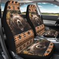 thumbnail image 4 of XYZCANDO Car Seat Covers 2 Pack Car Seat Protector Car Front Seat Covers Easy to Install Stretchy Sedan Van, Brown Bear Pattern, 4 of 10