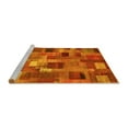 thumbnail image 2 of Ahgly Company Machine Washable Indoor Rectangle Patchwork Yellow Transitional Area Rugs, 5' x 8', 2 of 4