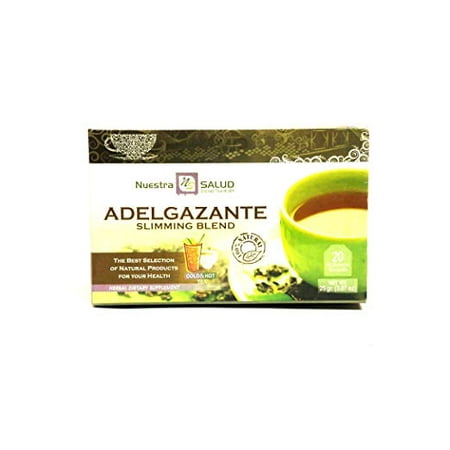 Nuestra Salud Adelgazante Slimming Blend  Herbal Dietary Supplement 20 Tea