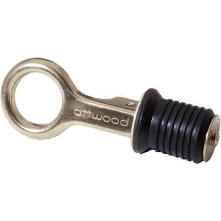 Attwood 1" Drain Plug with Stainless Steel Snap Handle
