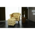 thumbnail image 2 of vidaXL Lounge Faux Leather Tub Chair Armchair with Footstool, Multi Colors, 2 of 27