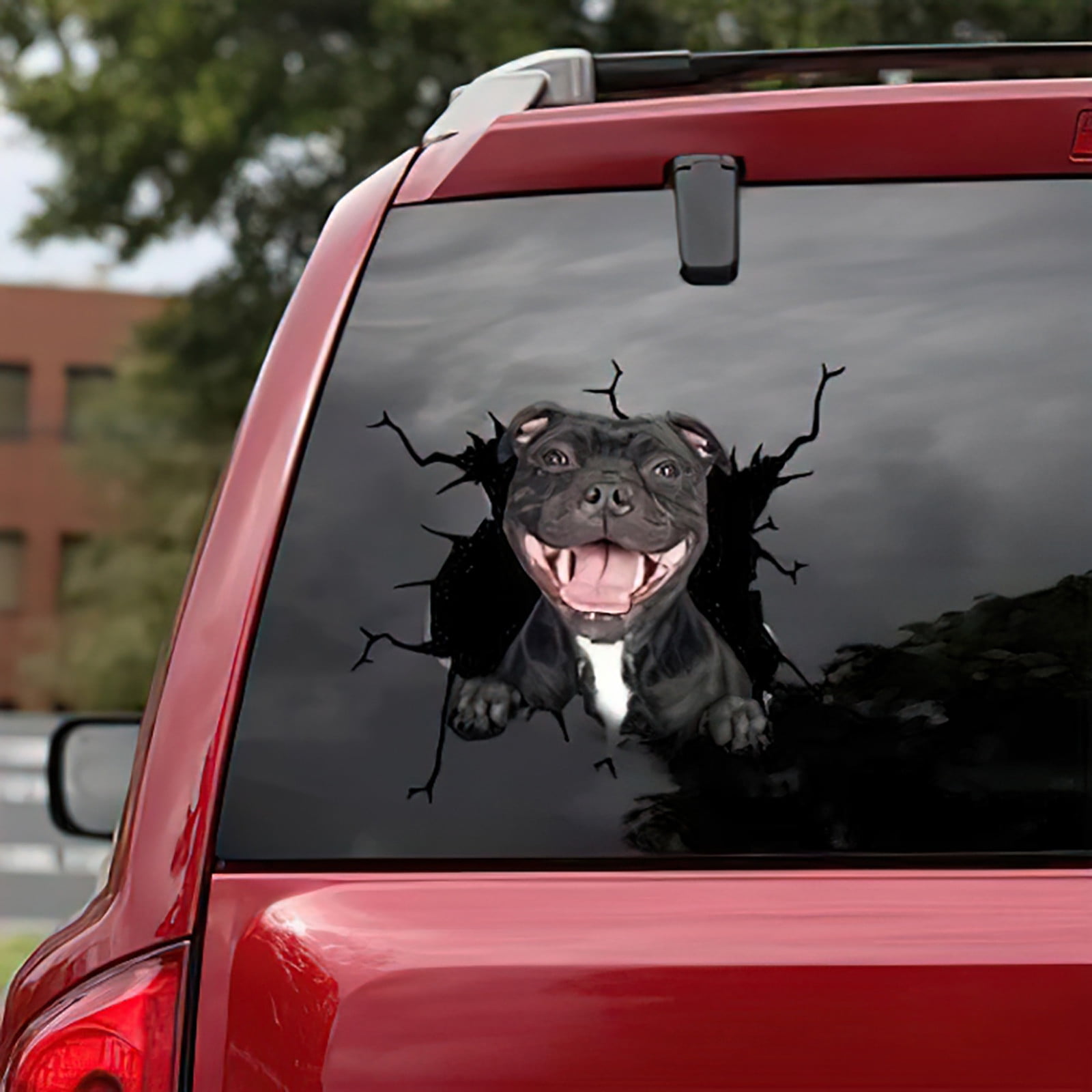 Dog Heart Sticker Vinyl Decal Car Window Wall Decor Love Pet Cute Puppy Animal 