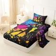 thumbnail image 2 of Erosebridal Colorful Splashing Ink Twin Sheet Sets,Boys Ball Games Bedding For Kids 3pcs, 2 of 6