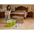 thumbnail image 3 of Spin Mop and Bucket Set with Wringer, 3 Microfiber Refills, 360° Rotating Mop for Floor Cleaning, 3 of 8