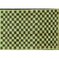thumbnail image 1 of Ahgly Company Indoor Rectangle Checkered Light Blue Modern Area Rugs, 7' x 9', 1 of 4