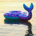 thumbnail image 5 of Giant Ride-on Inflatable Mermaid Fin Pool Float Beach Inner Tube (Supports Up to 200 Pounds), 5 of 5