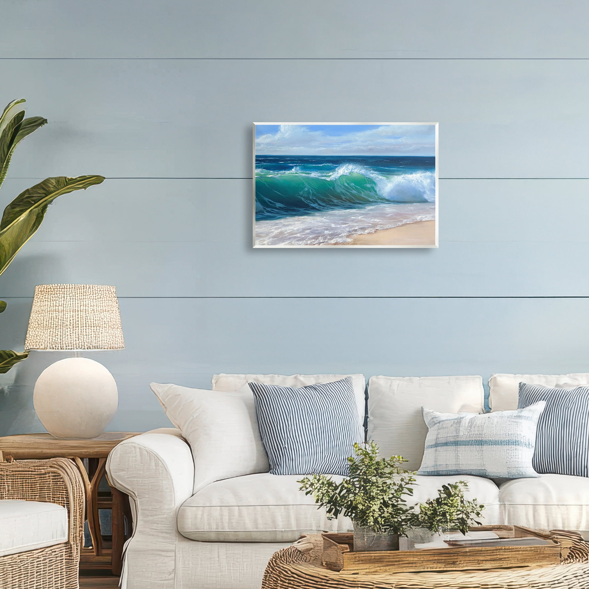 Stupell Industries Content Beach Waves Shore Wall Plaque Art, design by Dimitri Sirenko