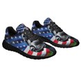 thumbnail image 6 of Black Labrador Dog American flag Shoes Sneakers Black Size 5, 6 of 7