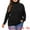 Black, variant on Plus Size Long Sleeve Turtleneck Novelty Sweater 2X Cream White