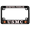 Black - Style 1, variant on [Officially Licensed US Marine Corps Product] - Motorcycle Domed Custom-Made Personalized Metal License Plate Frame Frame with USMC Semper Fidelis Design - Black