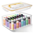 thumbnail image 2 of 2X Acrylic Paint Storage Box for 2 Fl. Oz Acrylic Paints, 48 Bottles Capacity, Brushes Craft Organizer with Handle, 2 of 8