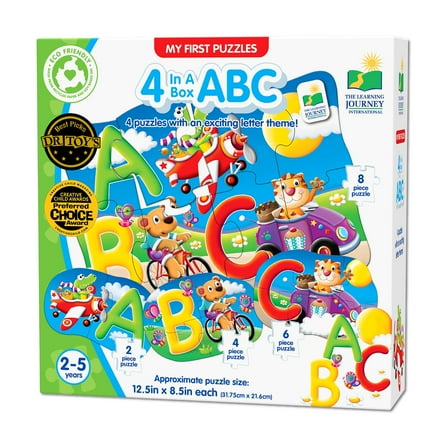 The Learning Journey My First Puzzle Set, 4-in-a-Box, ABC