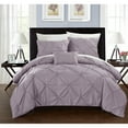 thumbnail image 3 of 3 or 4 Piece Whitley Pinch Pleated ruffled and pleated complete  Duvet Cover Set  Shams and Decorative Pillows included, 3 of 9