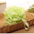 thumbnail image 4 of Esponja de baño y ducha de lufa, exfoliante corporal para mujeres y hombres, esponja de malla grande para limpieza corporal, con cuerda para colgar, bola de baño y ducha, color verde., 4 of 5