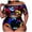 Black, variant on Plus Size Swimsuit for Women One Shoulder Push-Up Padded Overlay Print Bikini Tankinis Tops Swimsuit with Bottom Tummy Control Swimwear