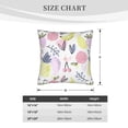 thumbnail image 5 of LNWH Cute Watercolor Banana Doodle Throw Pillow Covers, Square Soft Linen Decorative Pillow Cases, 18"x18", 5 of 8