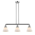 thumbnail image 6 of 213-BB-G42 Innovations Lighting Cone - 3 Light Island In Industrial Style-10 Inches Tall and 40.25 Inches Wide-Brushed Brass Finish-Clear Glass Color, 6 of 7