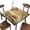 Marble, variant on Wood Grain Farm Style Round Fitted Tablecloth for Dining Room Table, Sunflower Elastic Edge Table Cover for Outdoor Picnic Patio Birthday Party or Indoor Table Decor Fits Tables Up to 44" Diameter