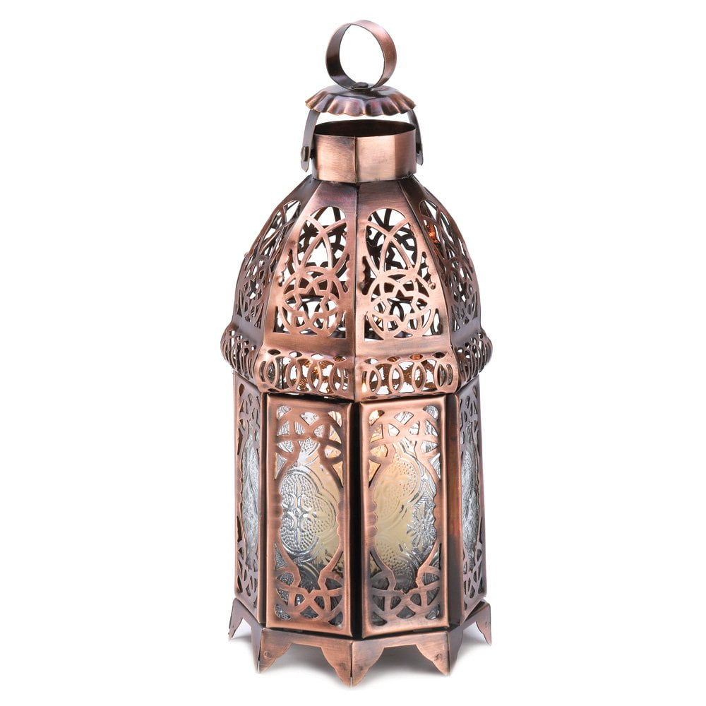 rustic lantern table lamp