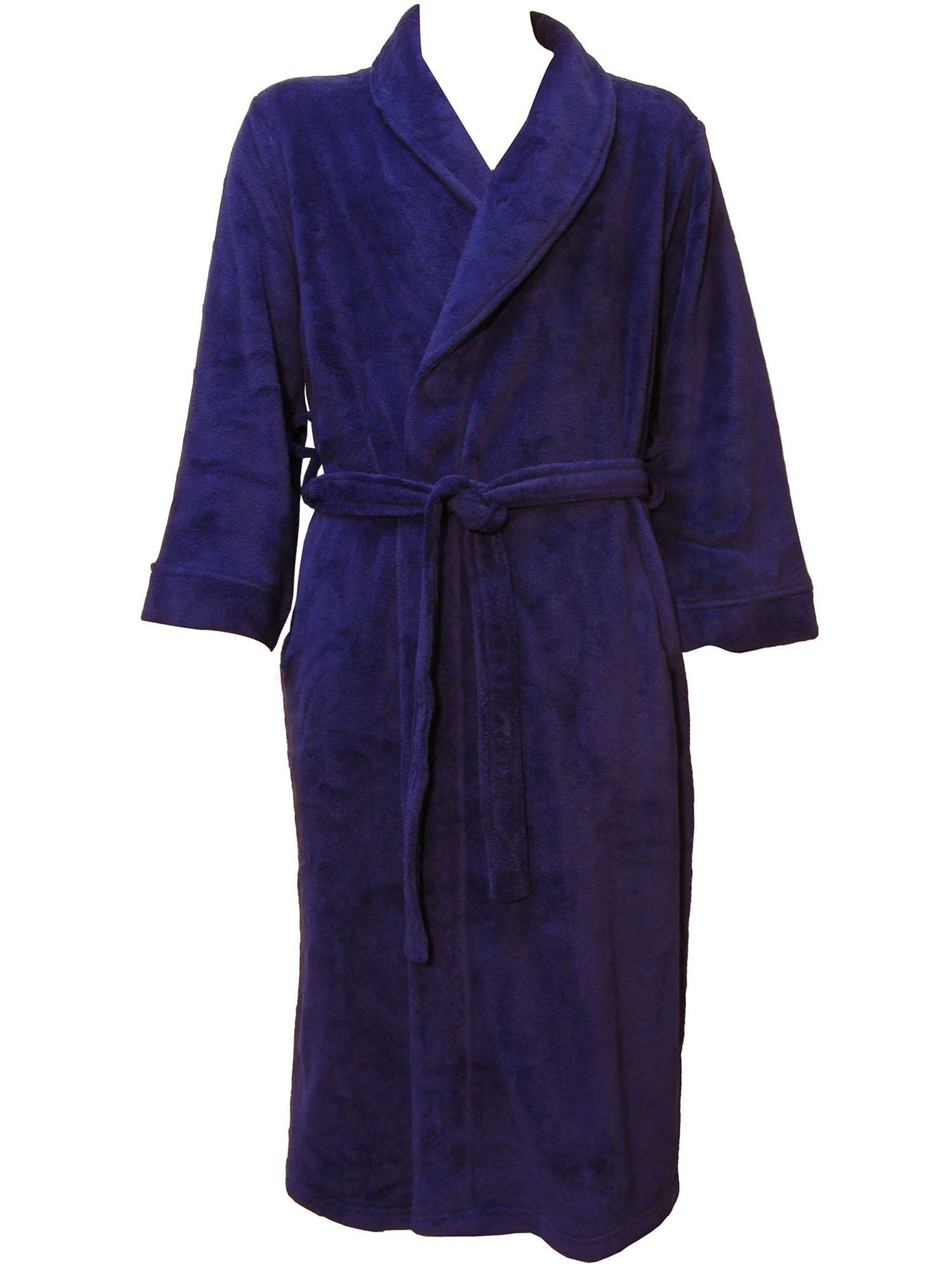 Bathrobe Soft plush luxury Bath Robes Unisex Robes Cobalt Blue