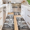 thumbnail image 4 of Farmhouse Kitchen Rugs Sets of 3 Non Slip, Cushioned Wooden Kitchen Floor Mats Anti Fatigue Mats PVC Waterproof Kitchen Runner Rug Sink Comfort Mat Board,18" x 30" + 18'''' x 48'''' + 18'''' x 60'''', 4 of 6