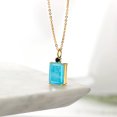 thumbnail image 4 of Gem Stone King 5.10 Ct Turquoise Black Onyx 18K Yellow Gold Plated Silver Pendant with Chain, 4 of 4