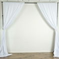 thumbnail image 2 of Efavormart 2 Pack | White Fire Retardant Scuba Polyester Curtain Panel Backdrops Wrinkle Free With Rod Pockets - 10ftx10ft, 2 of 11