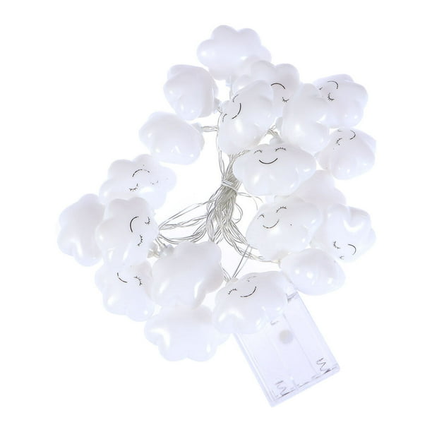 3M 20 luces LED cadena de la linterna cadena de luces de Navidad sonrisa de la nube Modelo creativo luces de lluvia de meteoros estilo de la batería sin batería