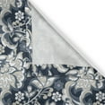thumbnail image 5 of Ambesonne East Grommet Curtain, Oriental Eastern Flowers, 50" x 84", Dark Blue Grey and Beige, 5 of 6