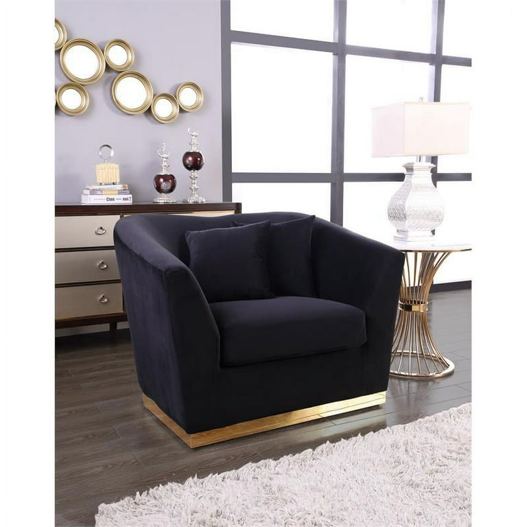 Meridian Furniture Arabella Velvet Upholstered Accent Chair in