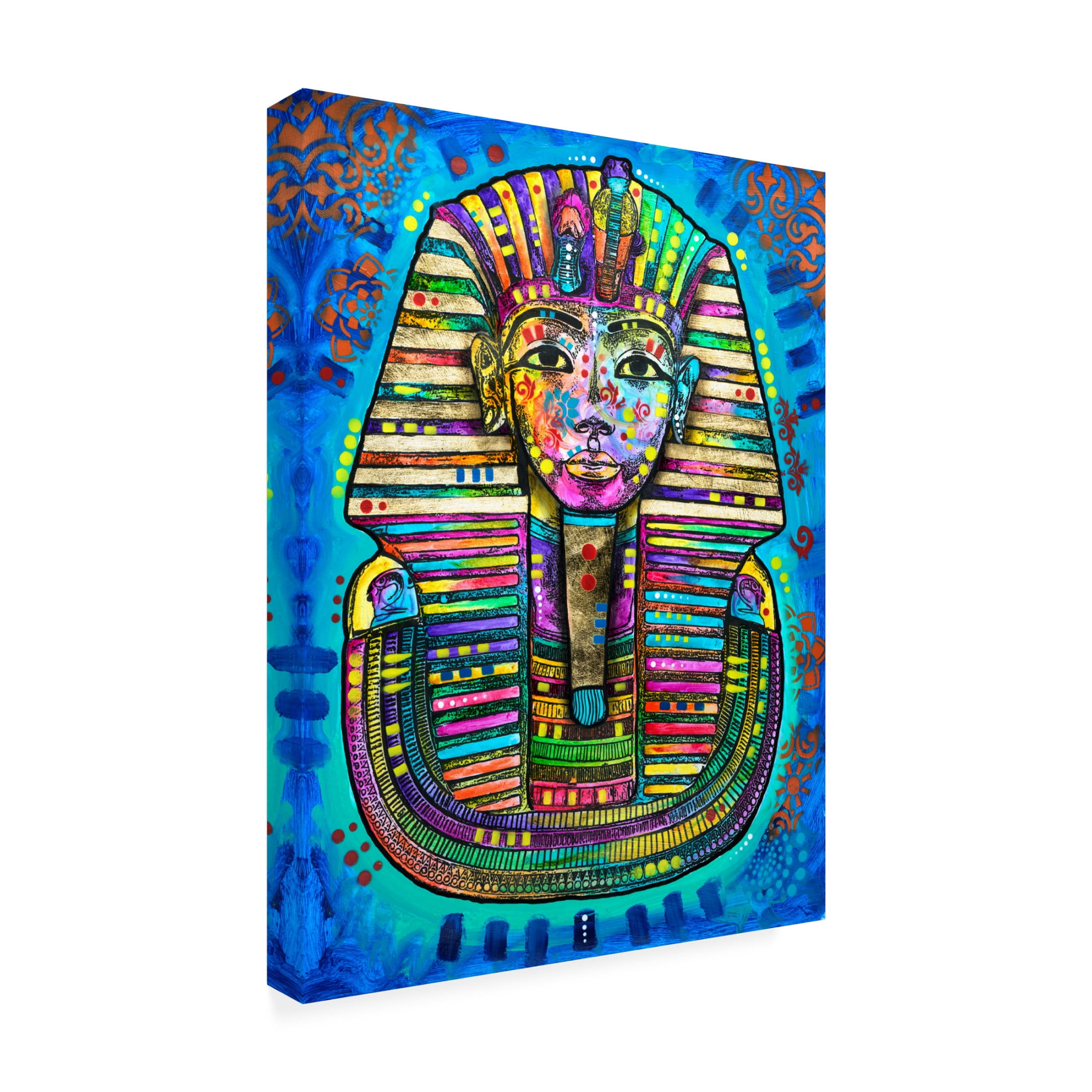 Canvas Wall Art - Dean Russo 'Tutankhamun' Wall Art for Living Room, Bedroom, or Office Décor by Trademark Fine Art - 24 x 32 Inches