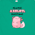 thumbnail image 4 of Inktastic Always Axolotl Questions Cute Curious Axolotl Boys or Girls Baby T-Shirt, 4 of 5