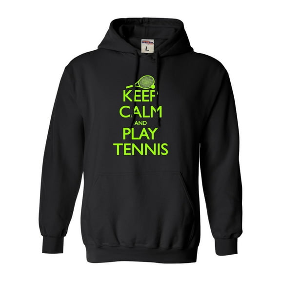 Adult Keep Calm And Play Tennis Sweatshirt Hoodie