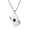 Silver Black with chain, variant on Men's Stainless Steel Rock Hip Hop Playing Card Ace of Spades Hearts A Lucky Pendant Necklace Royal Flush Games Silver Black 23.6" Chain