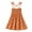 Orange, variant on Odeerbi Girls Dress Baby Girls Clothes Summer Toddler Sleeveless Sling Dress Graphic Print Children's Clothing Brown