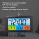 thumbnail image 4 of Reloj Despertador Digital onlyliua con Pantalla LCD colorida Monitor de temperatura Función de alarma, 4 of 7