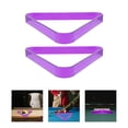 thumbnail image 1 of FOLOYORI 2Pcs Pool Table Accessories Purple Billiard Triangle Rack Portable Durable Pc Material, 1 of 8