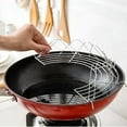 thumbnail image 4 of Acier Inoxydable Demi-Cercle Vapeur Rack Vidange Filtre À Huile Rack Gadgets De Cuisine 32cm, 4 of 6