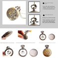 thumbnail image 4 of Steampunk vintage style quartz pocket watch with chain, 4 of 5