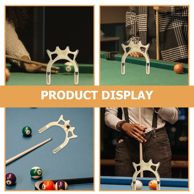 Mobutofu 2Pcs Assorted Color Metal Billiard Cue Bridge for Pool Table Supplies with Nonslip Feature